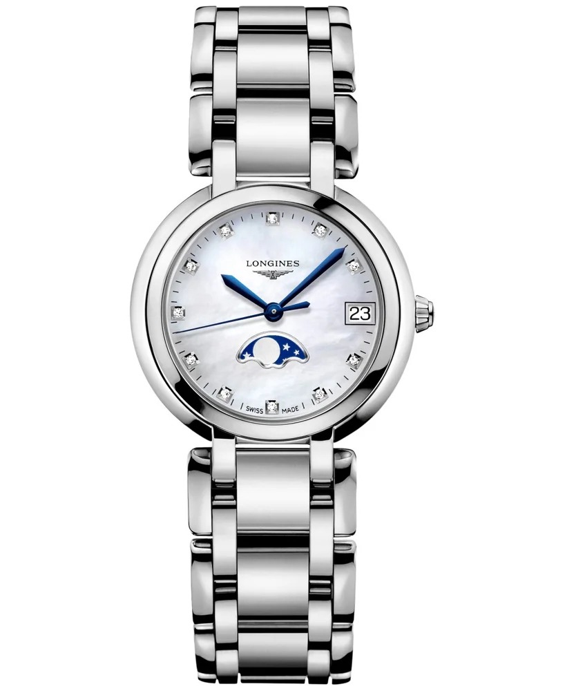 Diamond (1/20 ct. t.w.) Stainless Steel Bracelet Watch