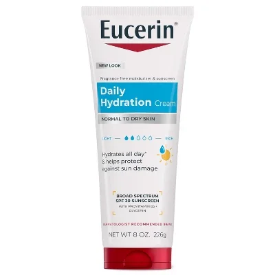 Eucerin Daily Hydration Broad Spectrum SPF 30 Sunscreen Body Cream
