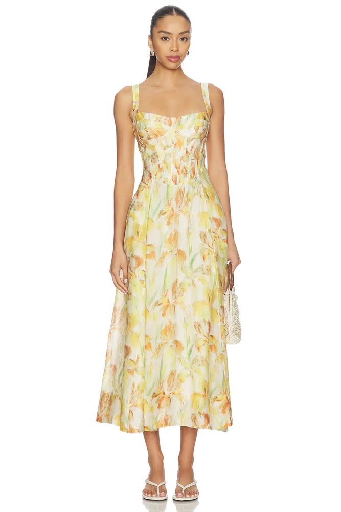 Adaline Printed Midi Dress