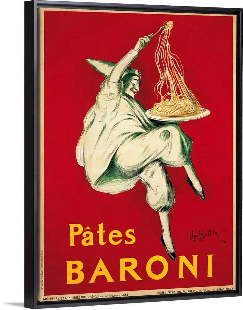 Greatbigcanvas Pates Baroni, 1921 Stretched Canvas, Black Floating Frame