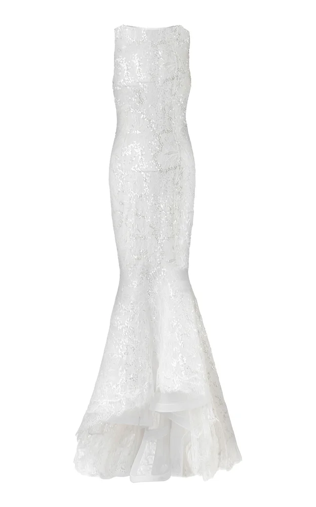 Crescent Moon Veil Midi Dress