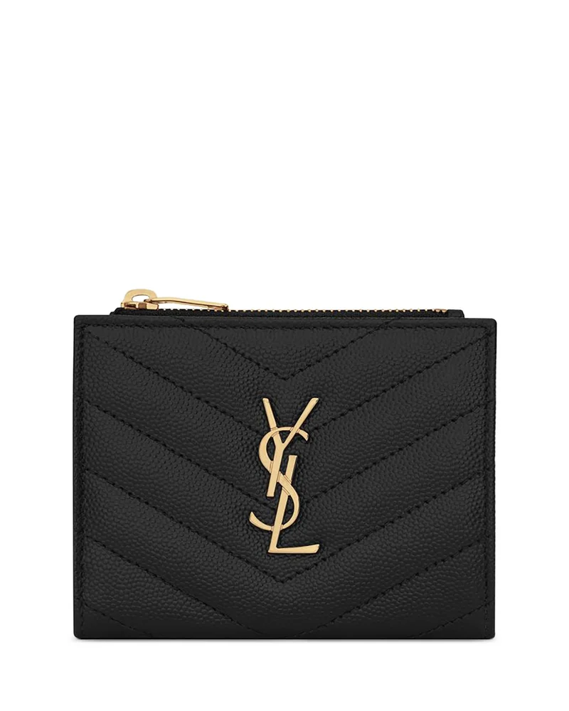 Cassandre Matelassé Bi-Fold Wallet in Grain De Poudre Leather