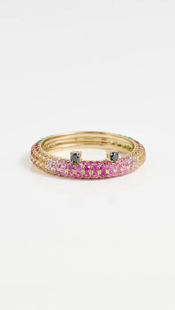 Gold Rainbow Toad Ring