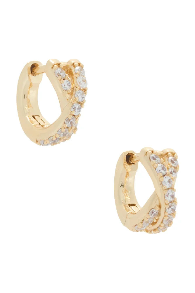 Staci Pave Huggies Earrings