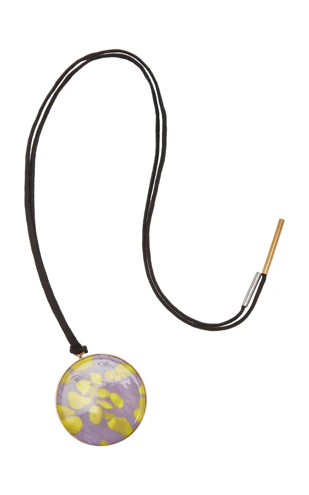 Enamel Pendant Necklace