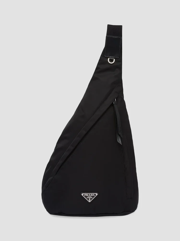 Re-Nylon and Leather Backpack