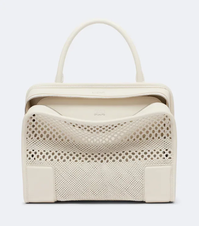 Amazona 180 Medium woven leather top-handle bag