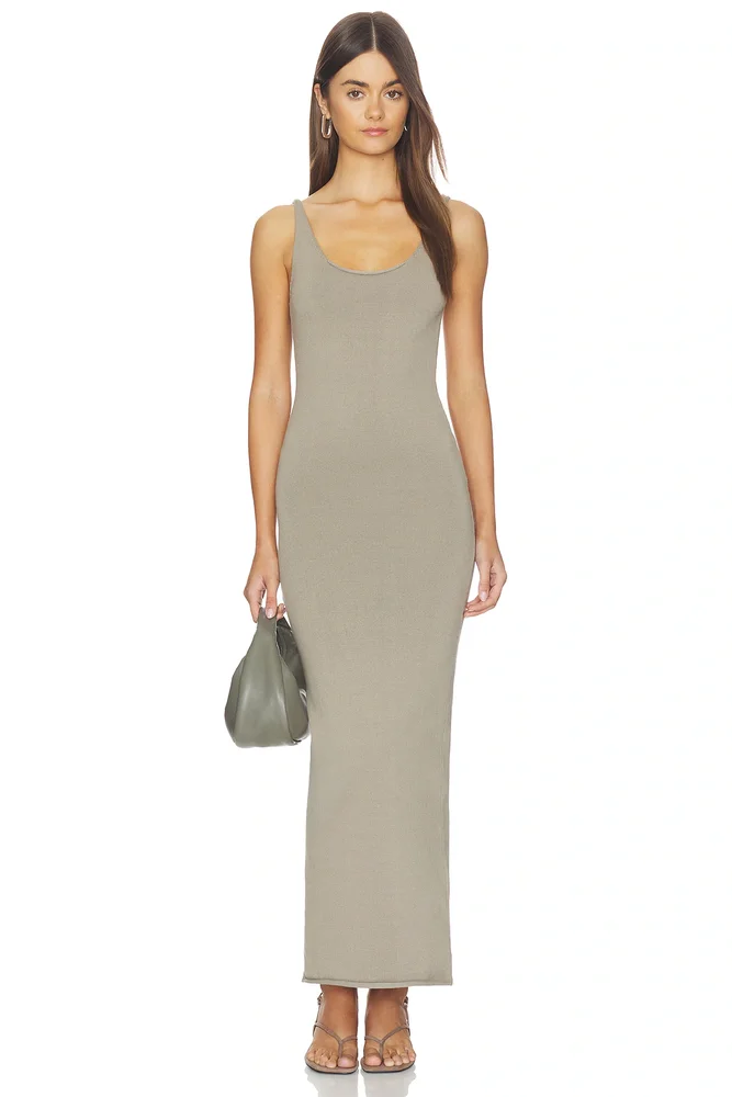 Undone Knit Midi Dress