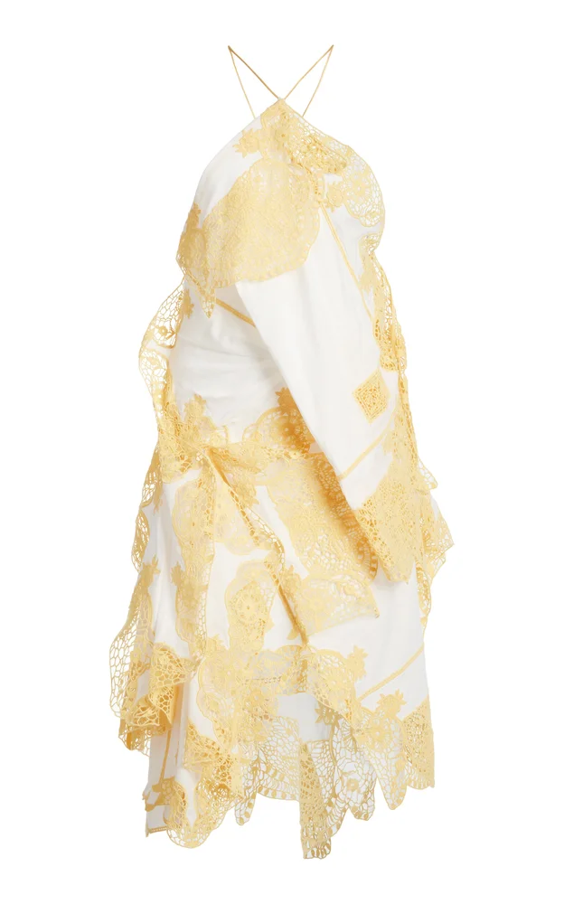 Embroidered Handkerchief Envelope Scarf Dress
