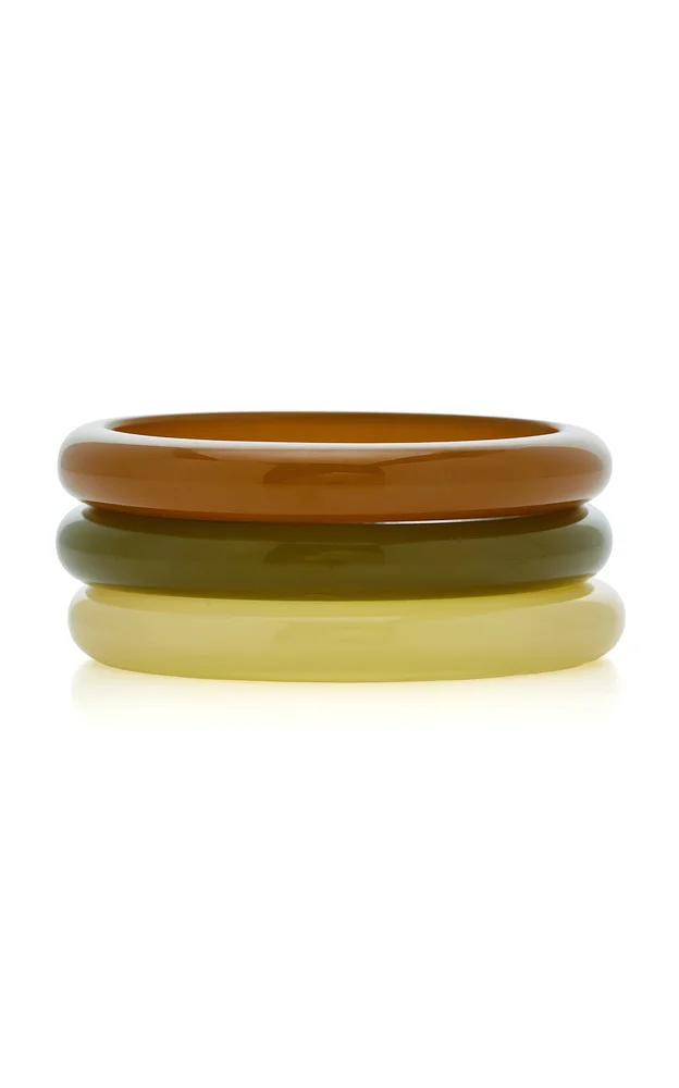 Exclusive La Isla Set-Of-Three Resin Bangles