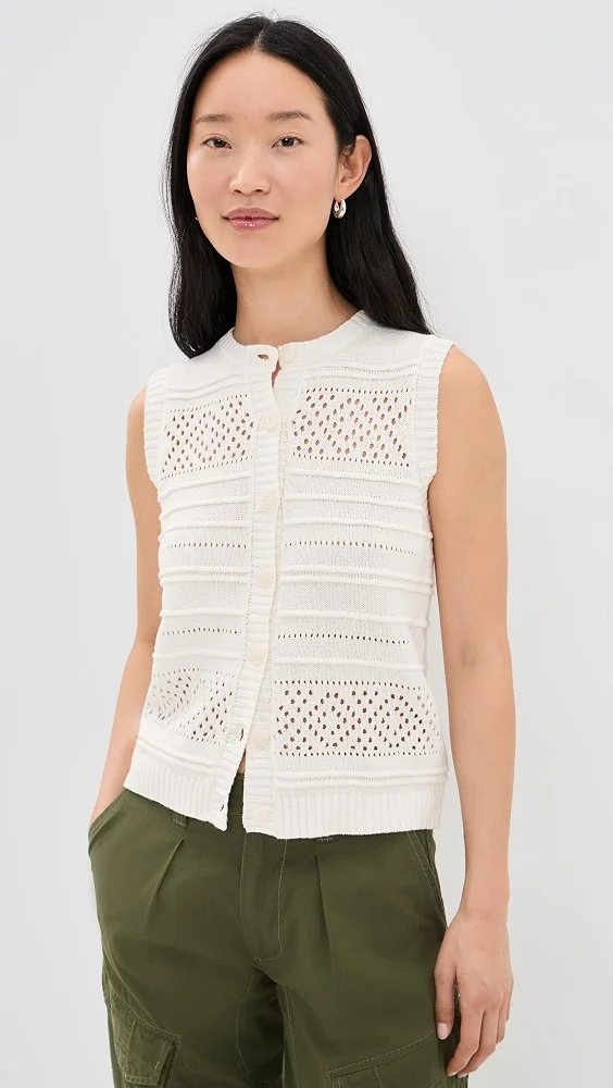 The Faye Cardigan Sweater Vest