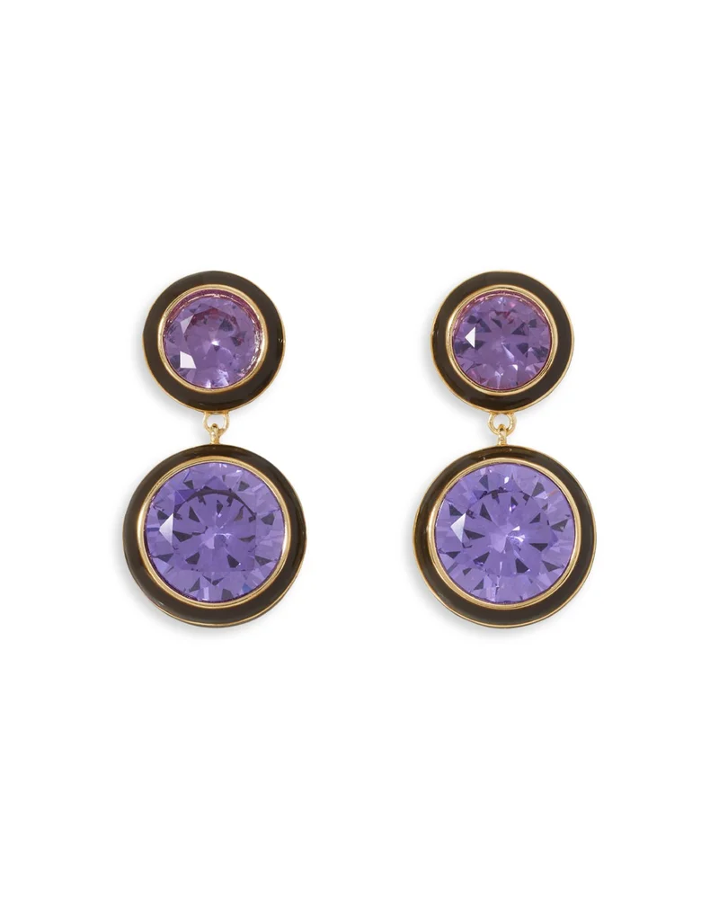 The Cubic Double Drop Earrings