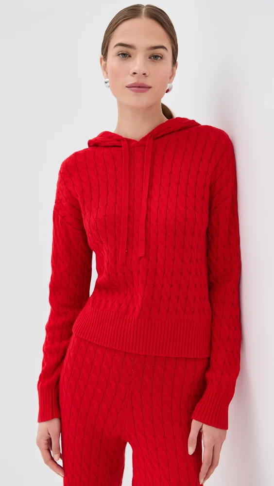Cable Knit Hoodie