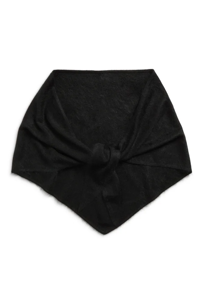 Brushed Cashmere Triangle Wrap