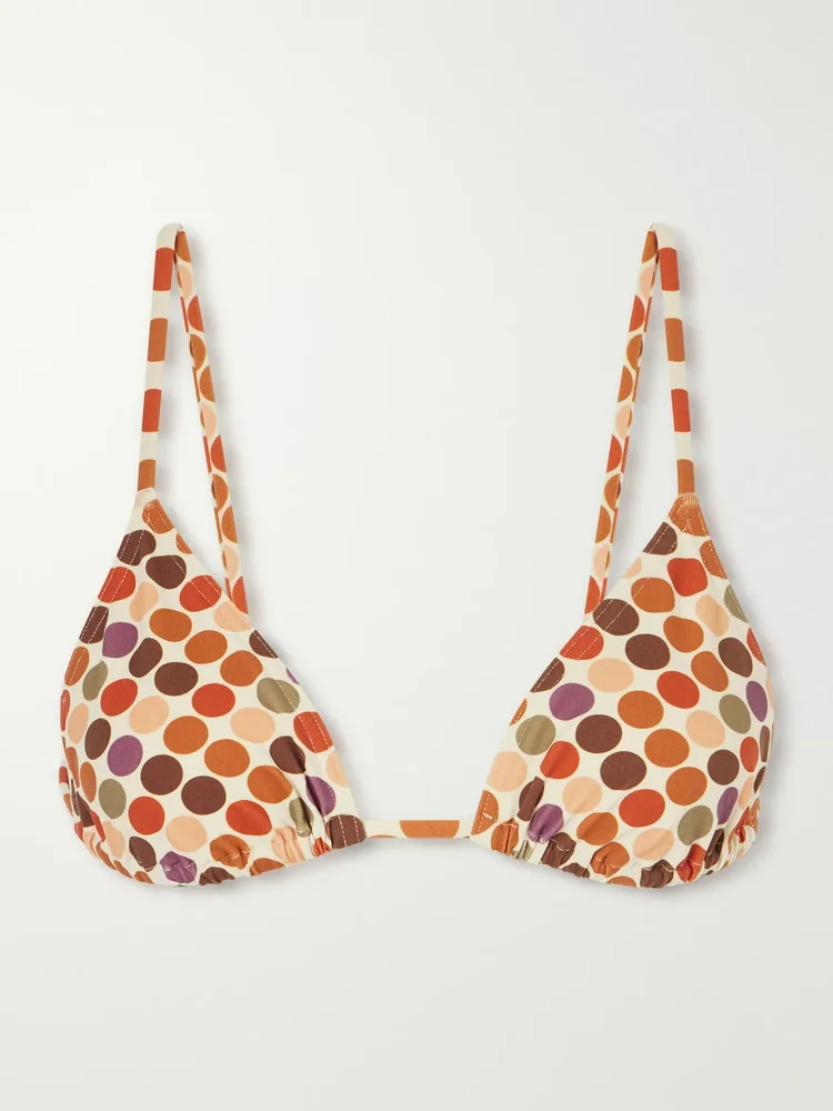 Lou Lou polka dot print bikini top