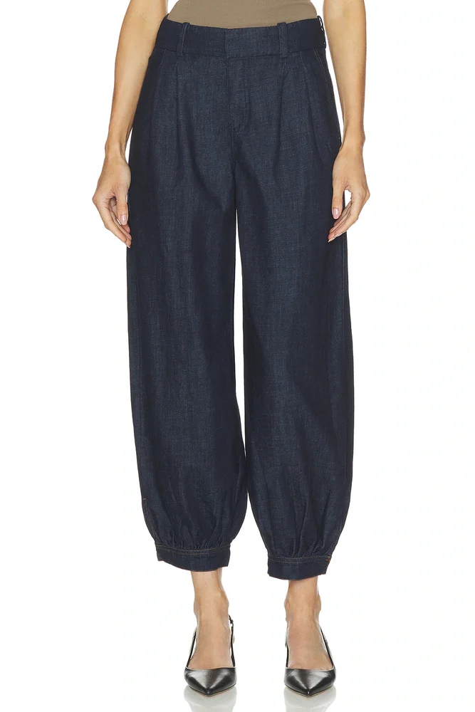 Balloon Denim Trouser