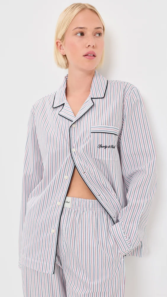 Signature Logo Pajama Shirt