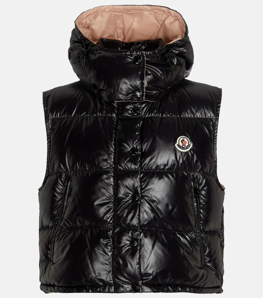 Quilted down vest