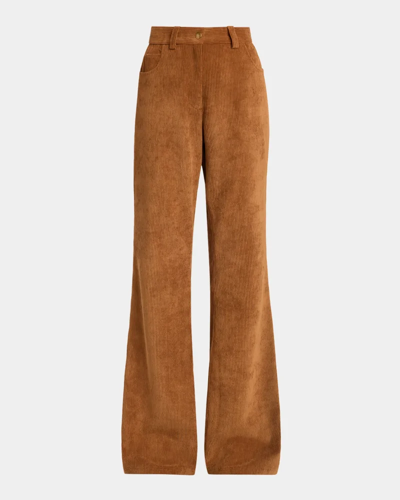 Wide-Leg Corduroy Trousers