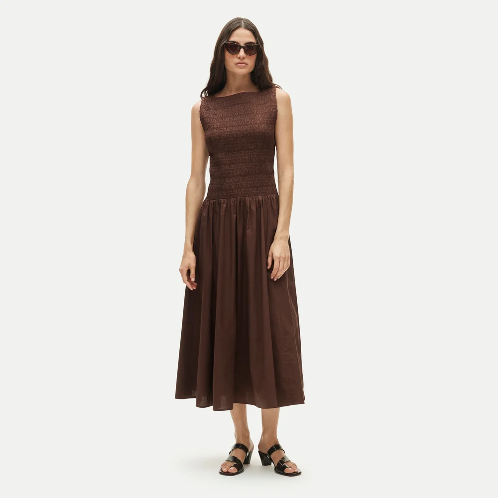 J.Crew Lina smocked midi dress