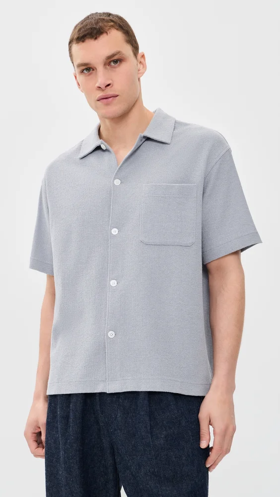 Textured Button Down Shirt