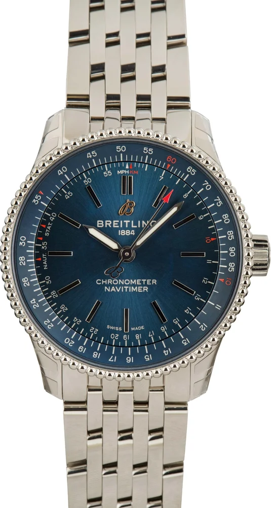 Pre-Owned Navitimer Automatic 35 Blue Dial, Ref. A17395161C1A1 (2023)