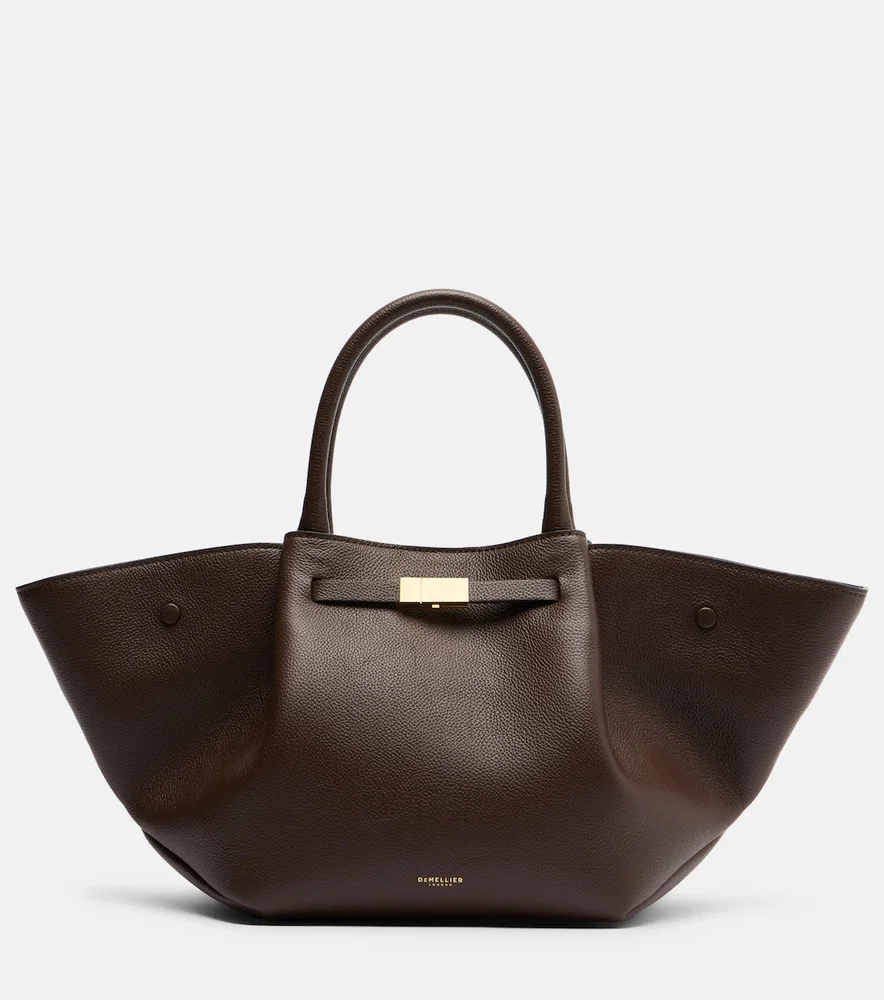 New York Small leather top-handle bag