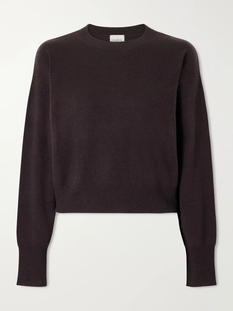 Menorca cropped cashmere sweater