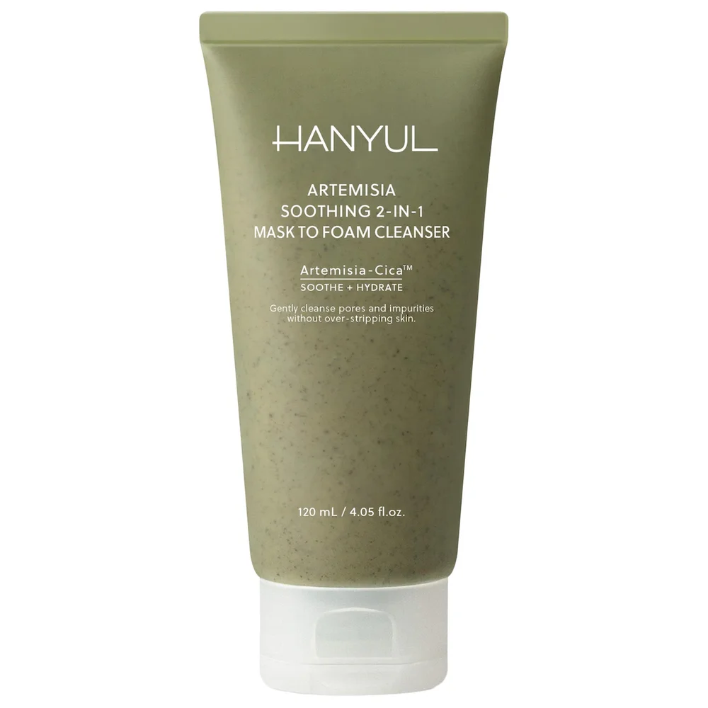 Korean Artemisia Soothing 2-in-1 Mask to Foam Cleanser