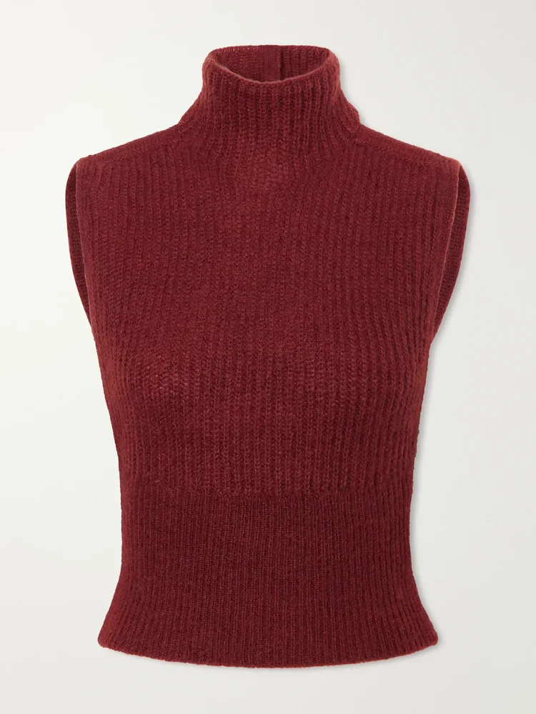 Placido Mohair-blend turtleneck sweater vest