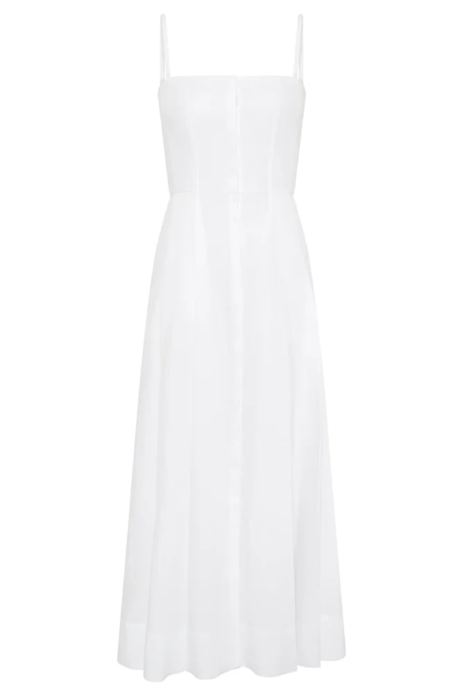 Magritte linen midi dress