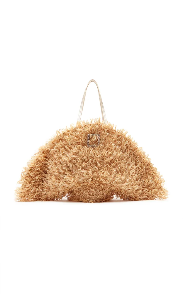Tres Vivier Panier-Raffia Tote Bag