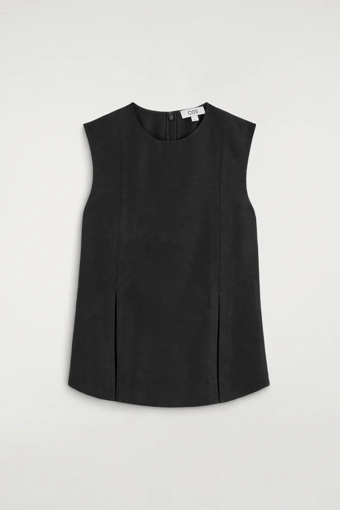 Pleated Peplum Top