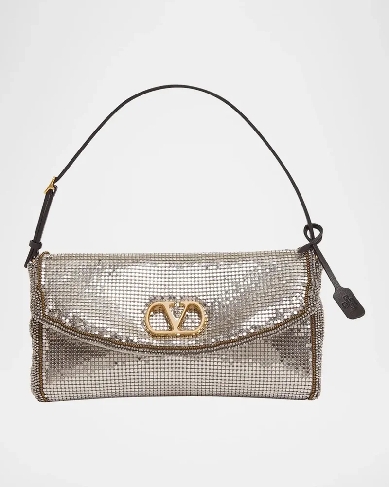 Devain Metal Top-Handle Bag