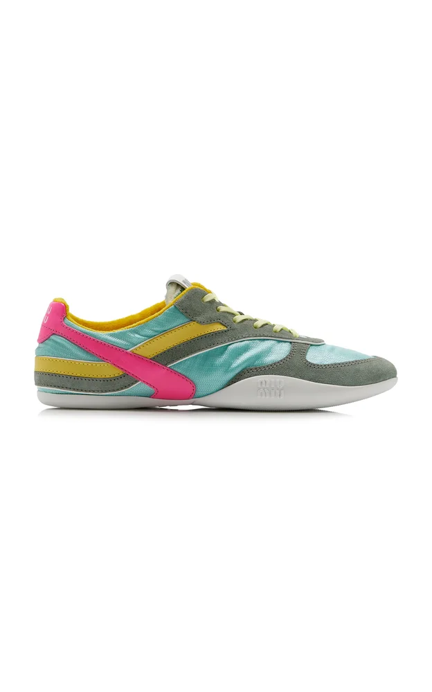 Gymnasium Tech-Nylon and Suede Sneakers