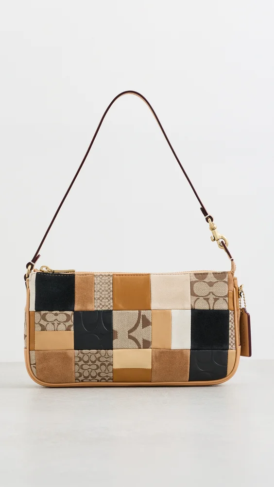 Patchwork Leather Plaza Shoulder Bag