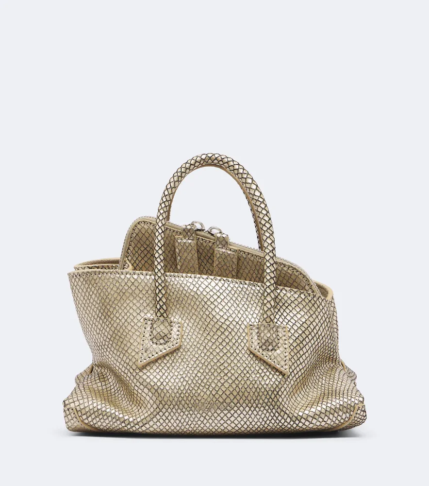 La Passeggiata Mini leather top-handle bag