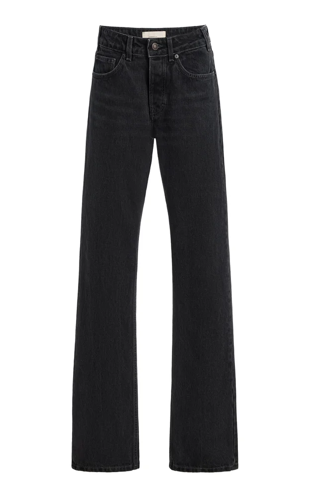 Sisli Rigid Mid-Rise Straight-Leg Jeans