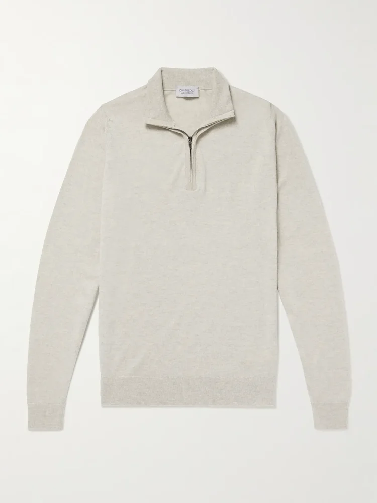 Tapton Slim-Fit Merino Wool Half-Zip Sweater