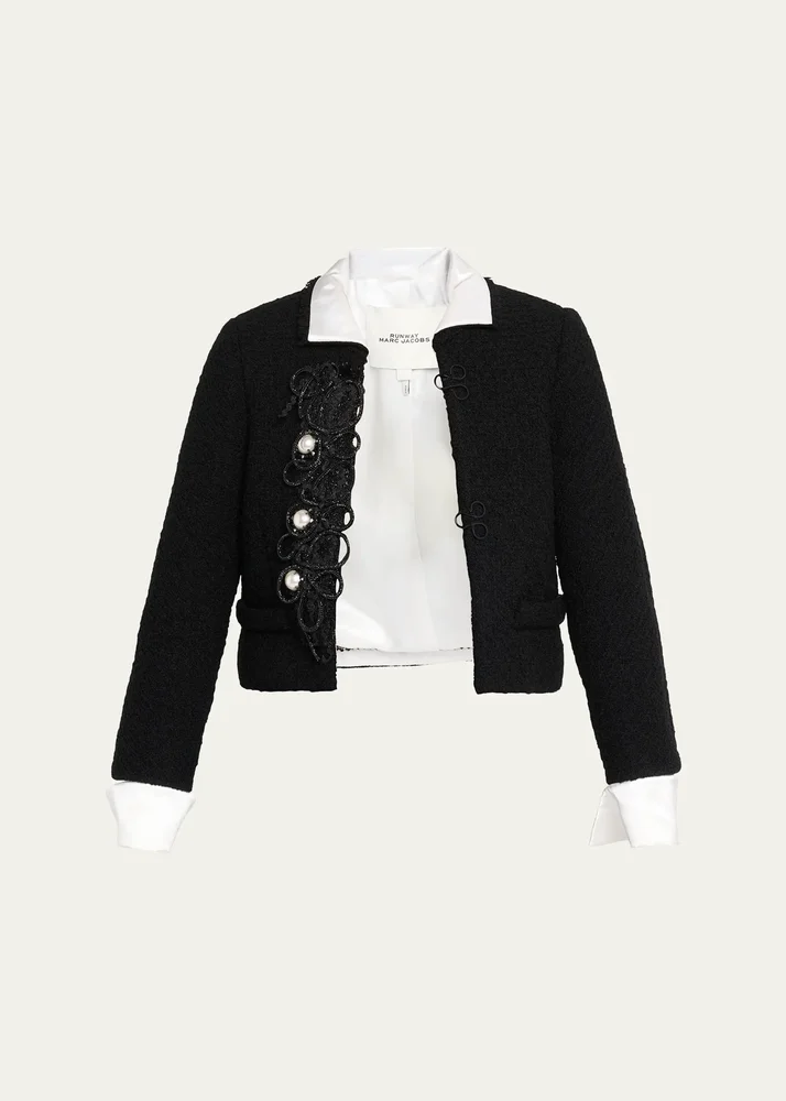Tweed Virgin-Wool Blend Jacket