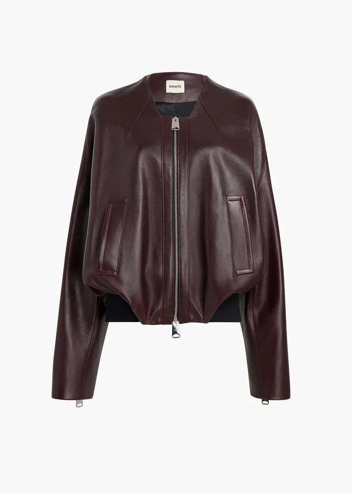 Hewit Jacket in Bordeaux Leather