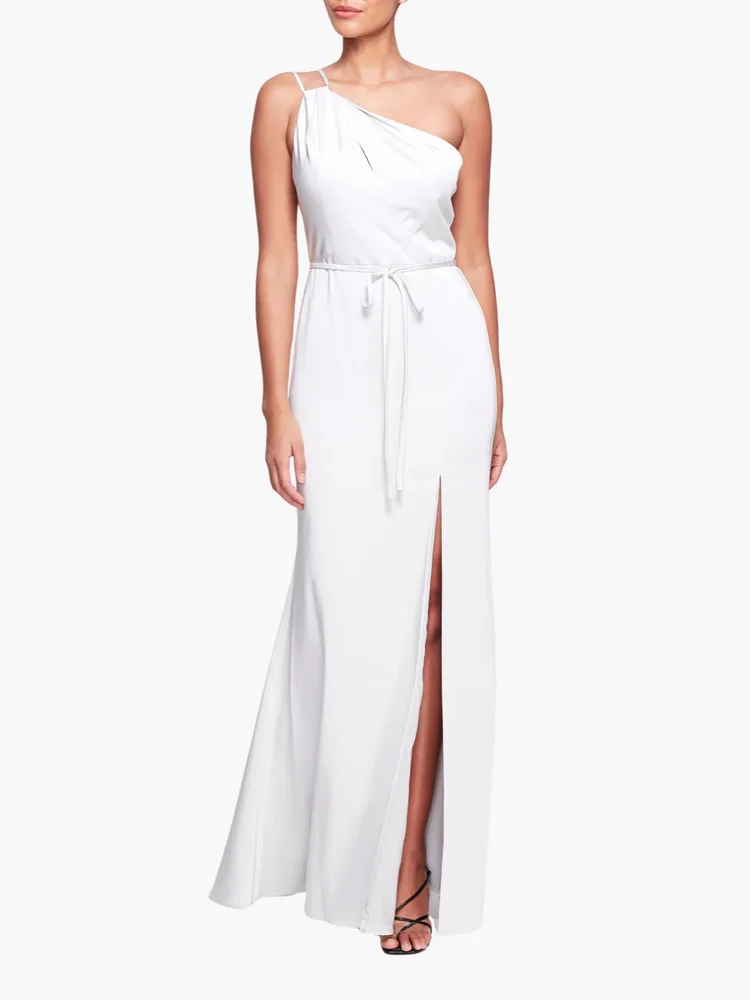 Novara One Shoulder Strappy Gown