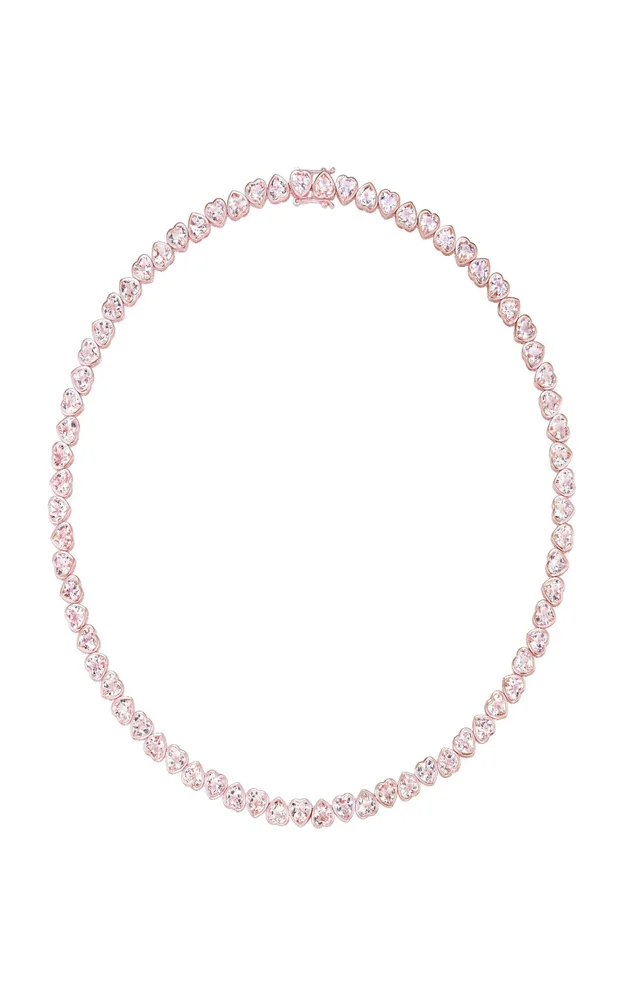 18K White Gold Morganite Necklace