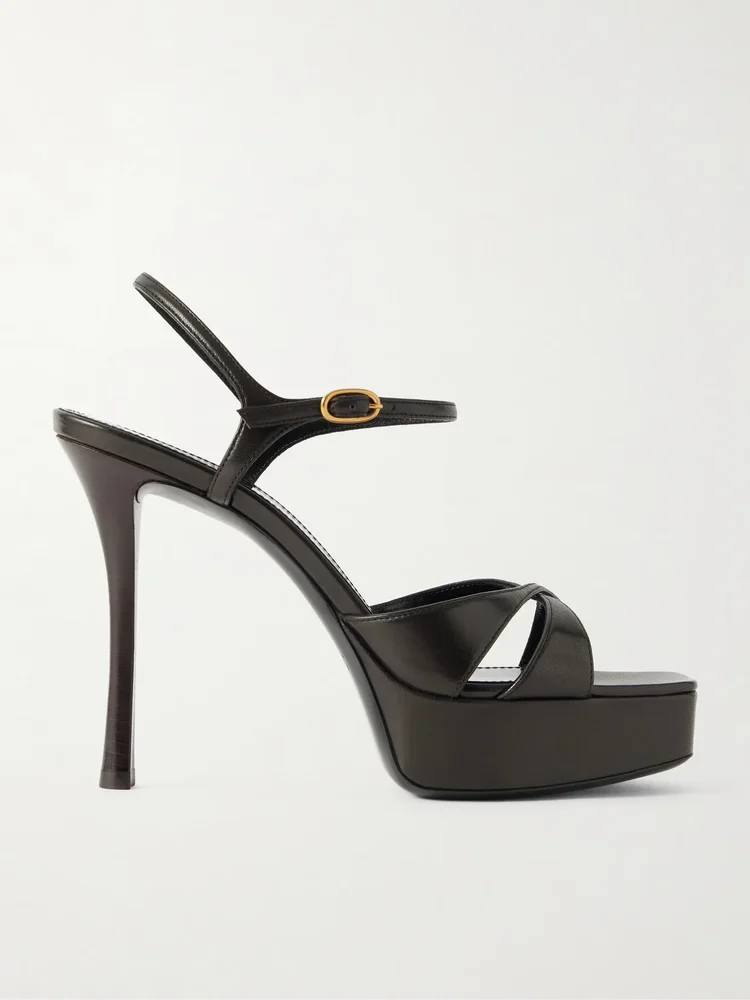 Debbie leather platform sandals
