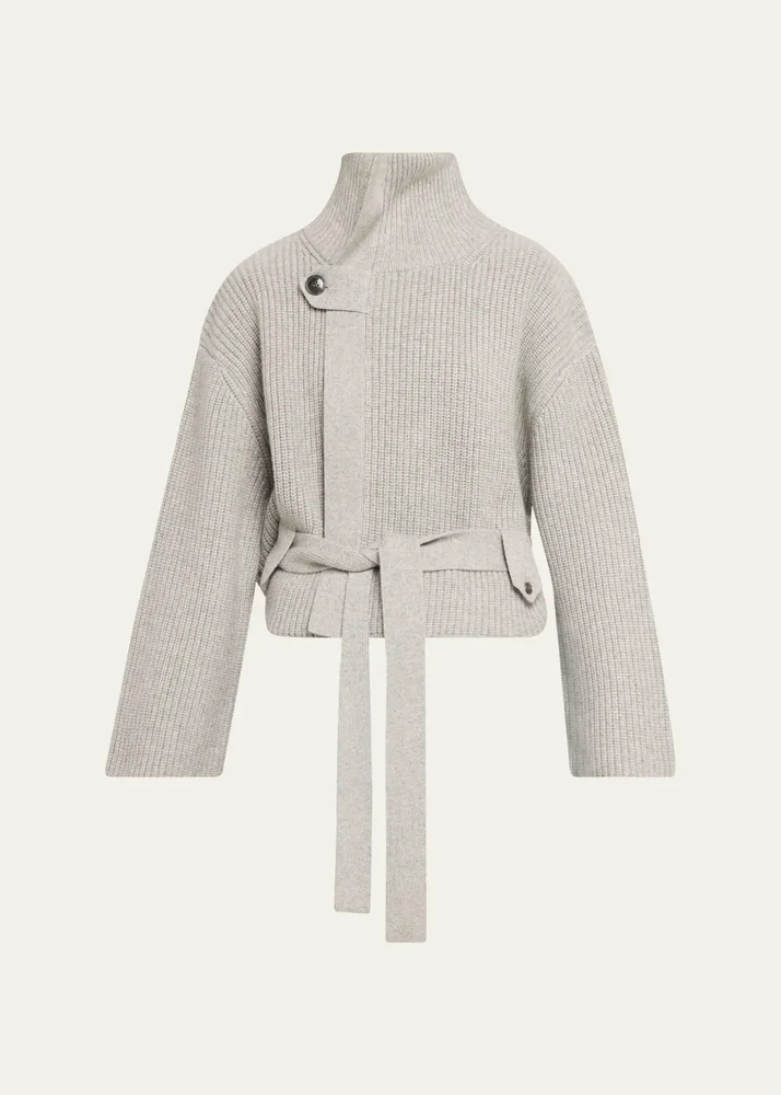 Neal Cashmere Hidden Zip Sweater