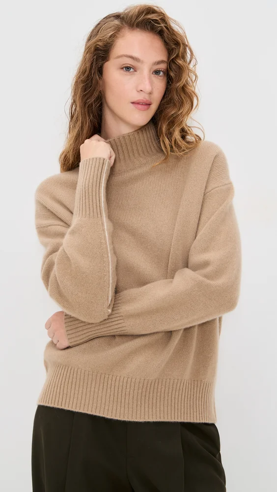 Cashmere Oversized Standneck Sweater