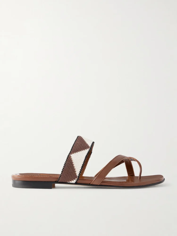 Susastra 10 leather woven sandals