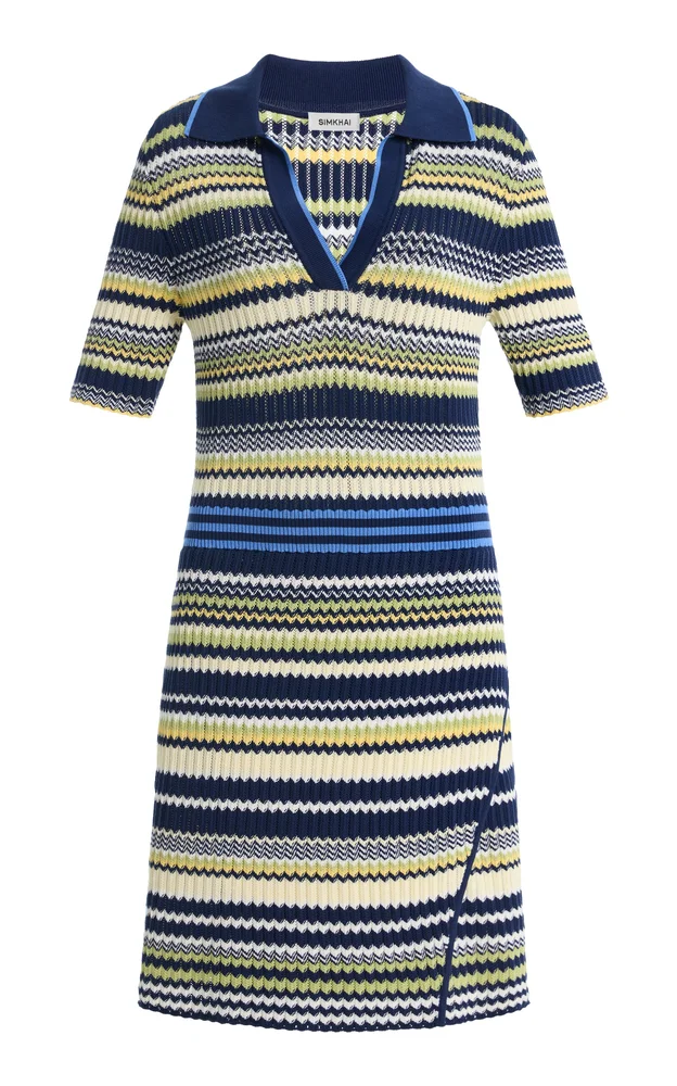 Lira Knit Polo Mini Dress