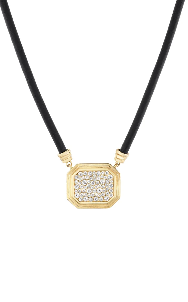 14K Yellow Gold Diamond Necklace