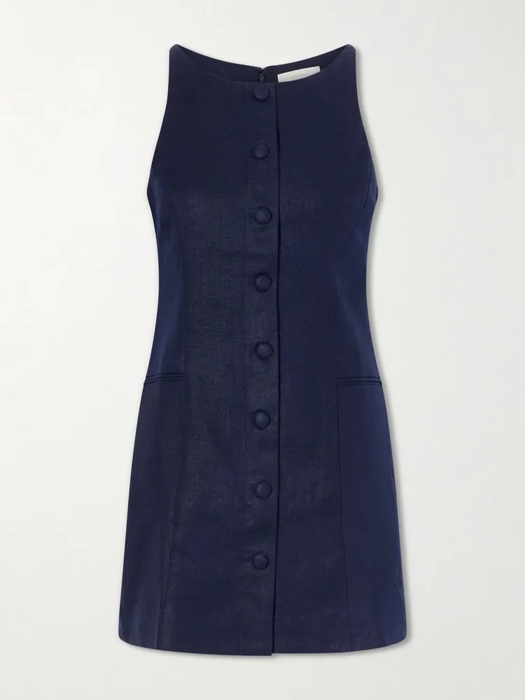 Solana linen mini dress